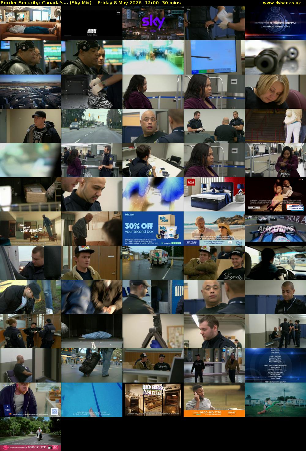 Border Security: Canada's... (Sky Mix) Friday 8 May 2026 12:00 - 12:30