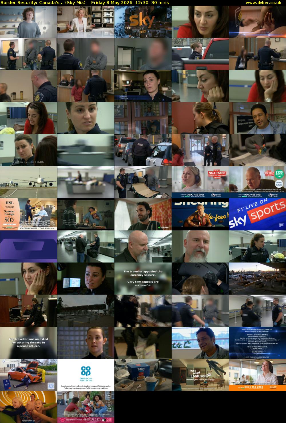 Border Security: Canada's... (Sky Mix) Friday 8 May 2026 12:30 - 13:00