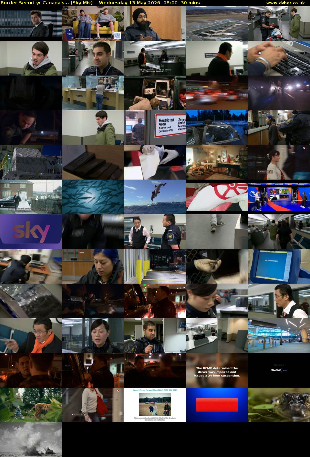 Border Security: Canada's... (Sky Mix) Wednesday 13 May 2026 08:00 - 08:30