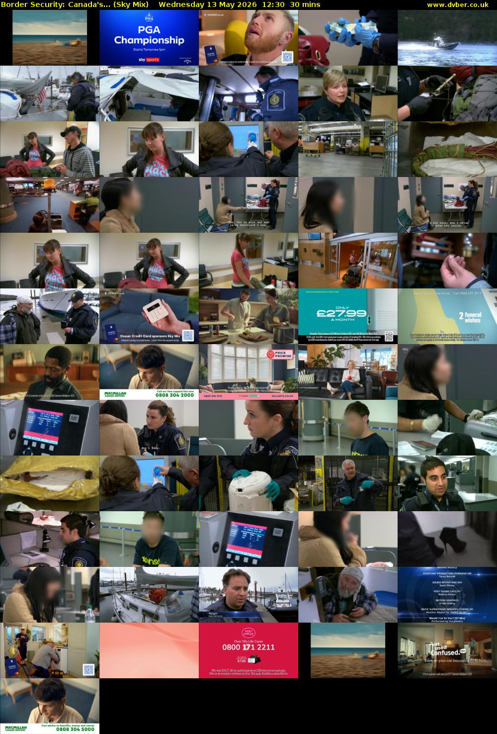 Border Security: Canada's... (Sky Mix) Wednesday 13 May 2026 12:30 - 13:00