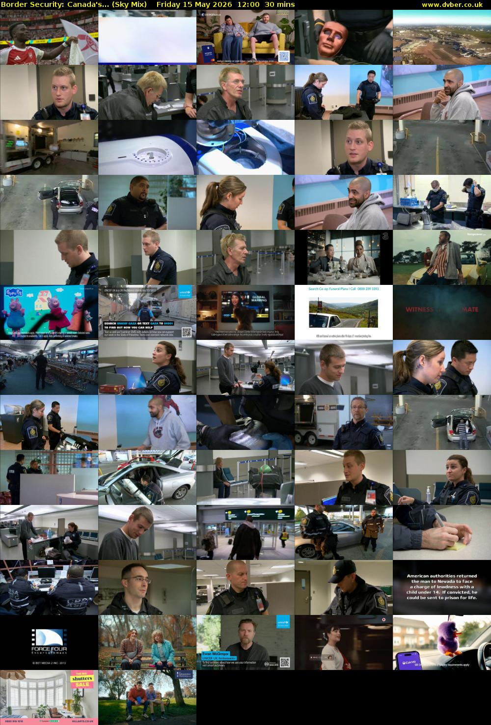 Border Security: Canada's... (Sky Mix) Friday 15 May 2026 12:00 - 12:30