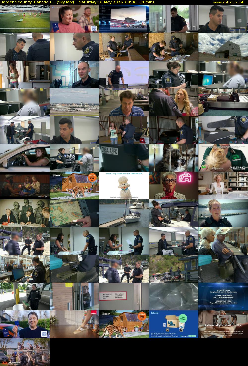Border Security: Canada's... (Sky Mix) Saturday 16 May 2026 08:30 - 09:00