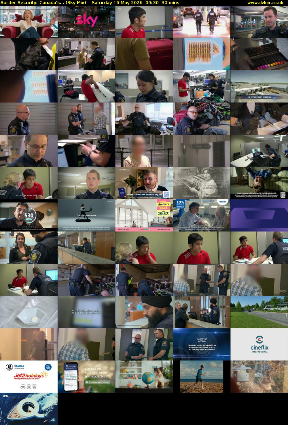 Border Security: Canada's... (Sky Mix) Saturday 16 May 2026 09:30 - 10:00