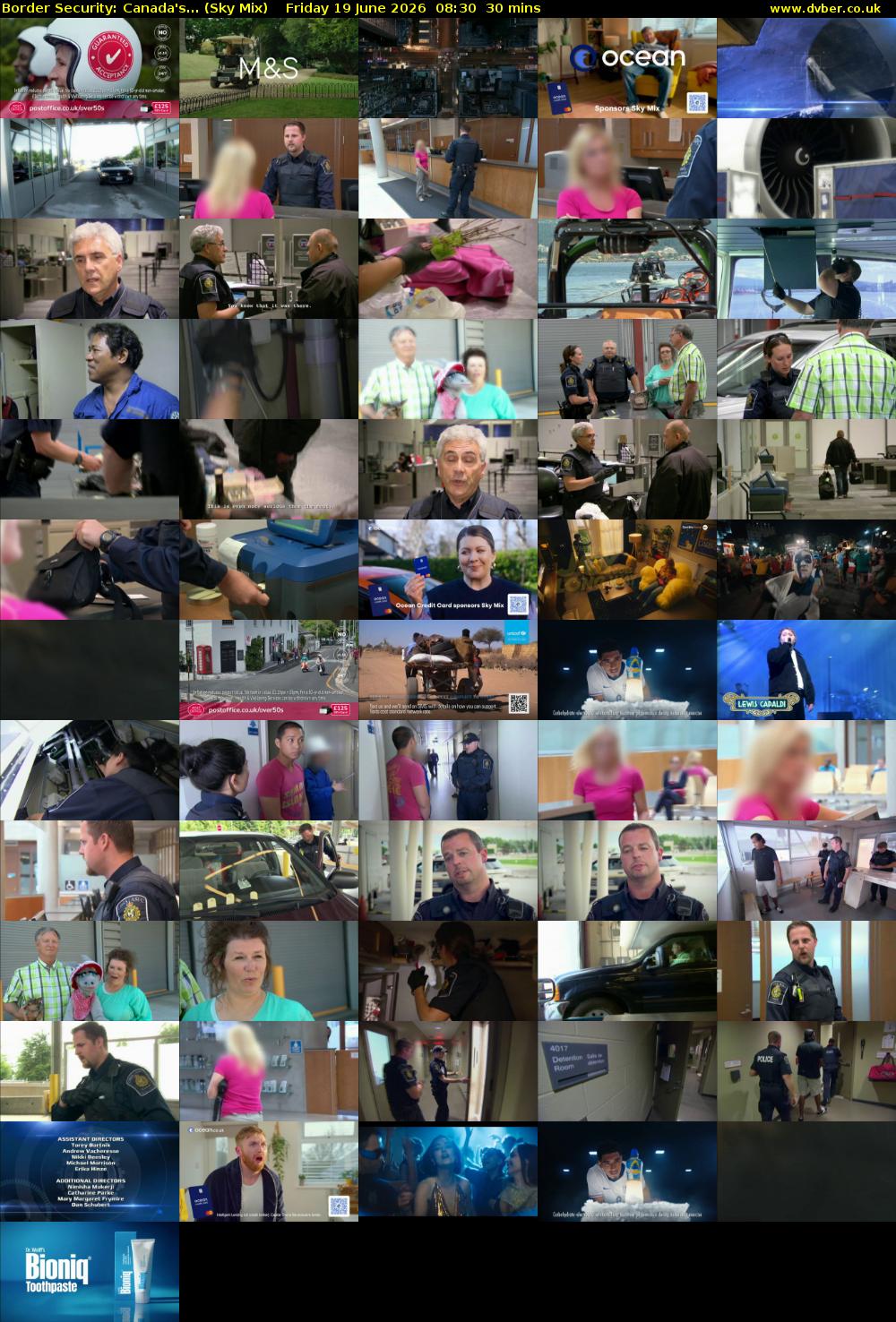 Border Security: Canada's... (Sky Mix) Friday 19 June 2026 08:30 - 09:00