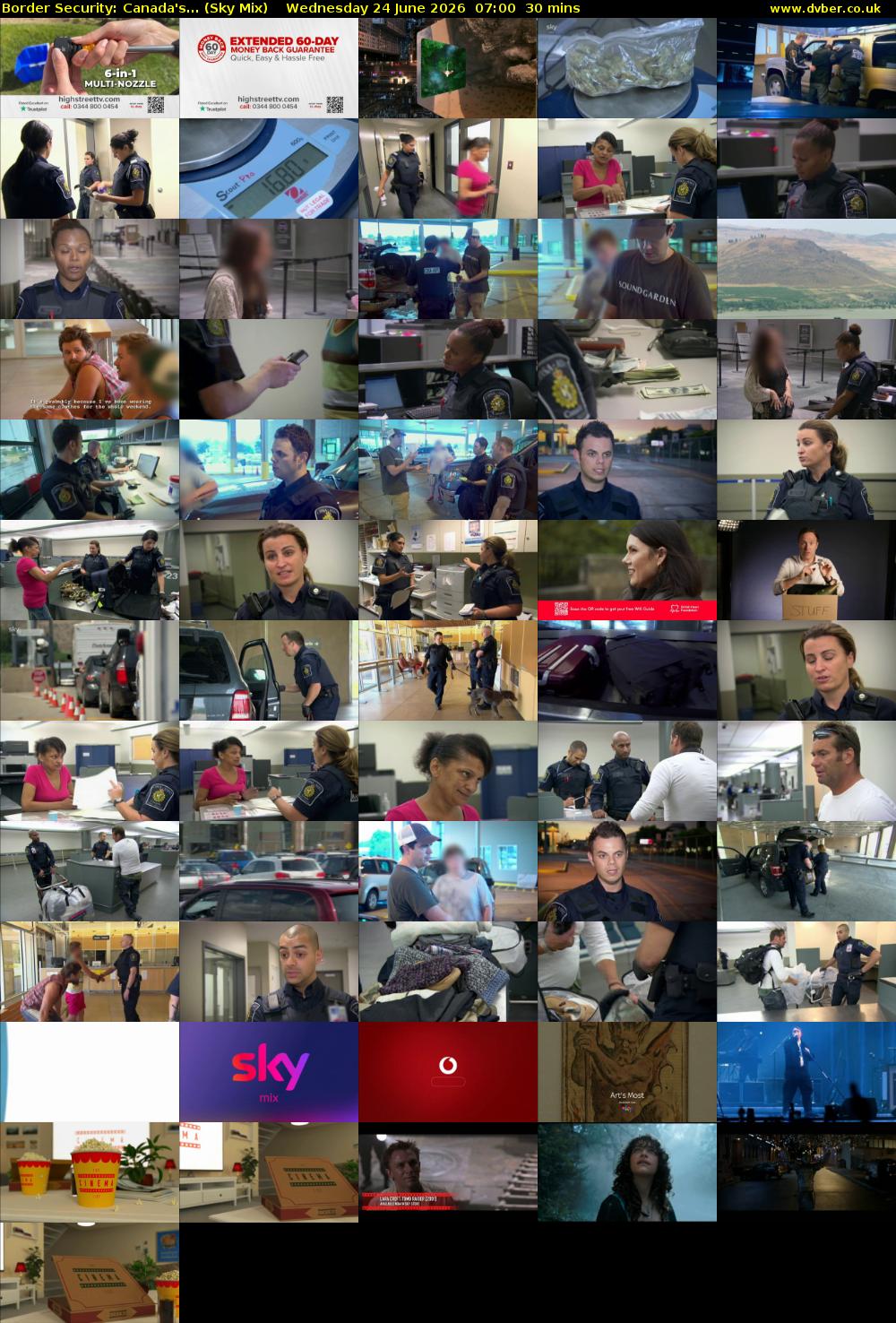 Border Security: Canada's... (Sky Mix) Wednesday 24 June 2026 07:00 - 07:30