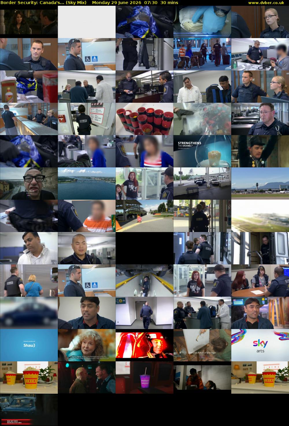 Border Security: Canada's... (Sky Mix) Monday 29 June 2026 07:30 - 08:00
