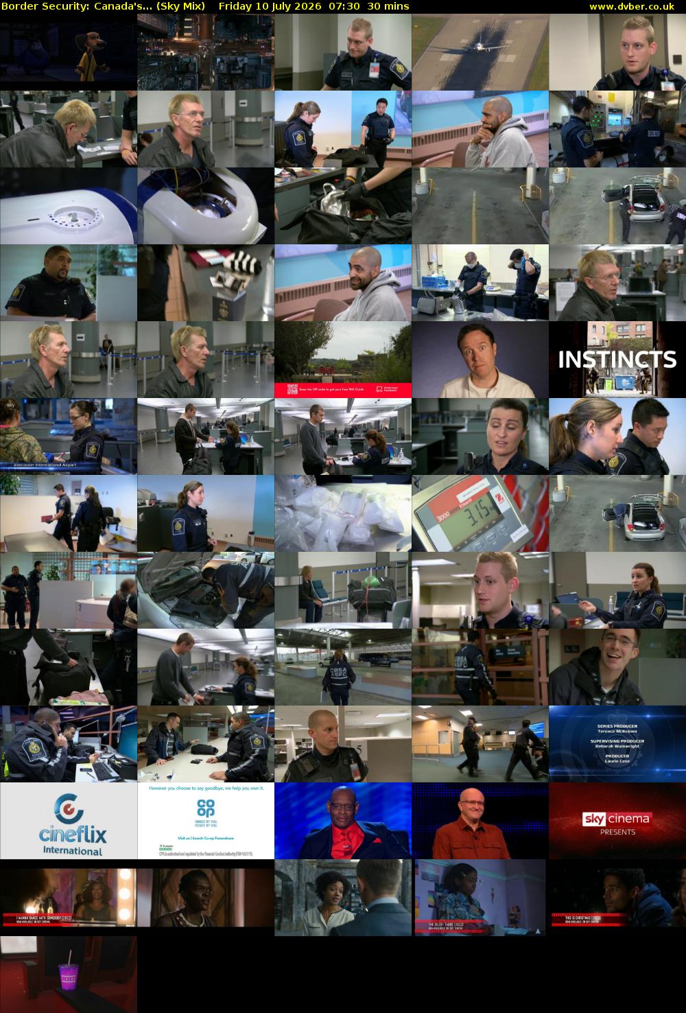 Border Security: Canada's... (Sky Mix) Friday 10 July 2026 07:30 - 08:00