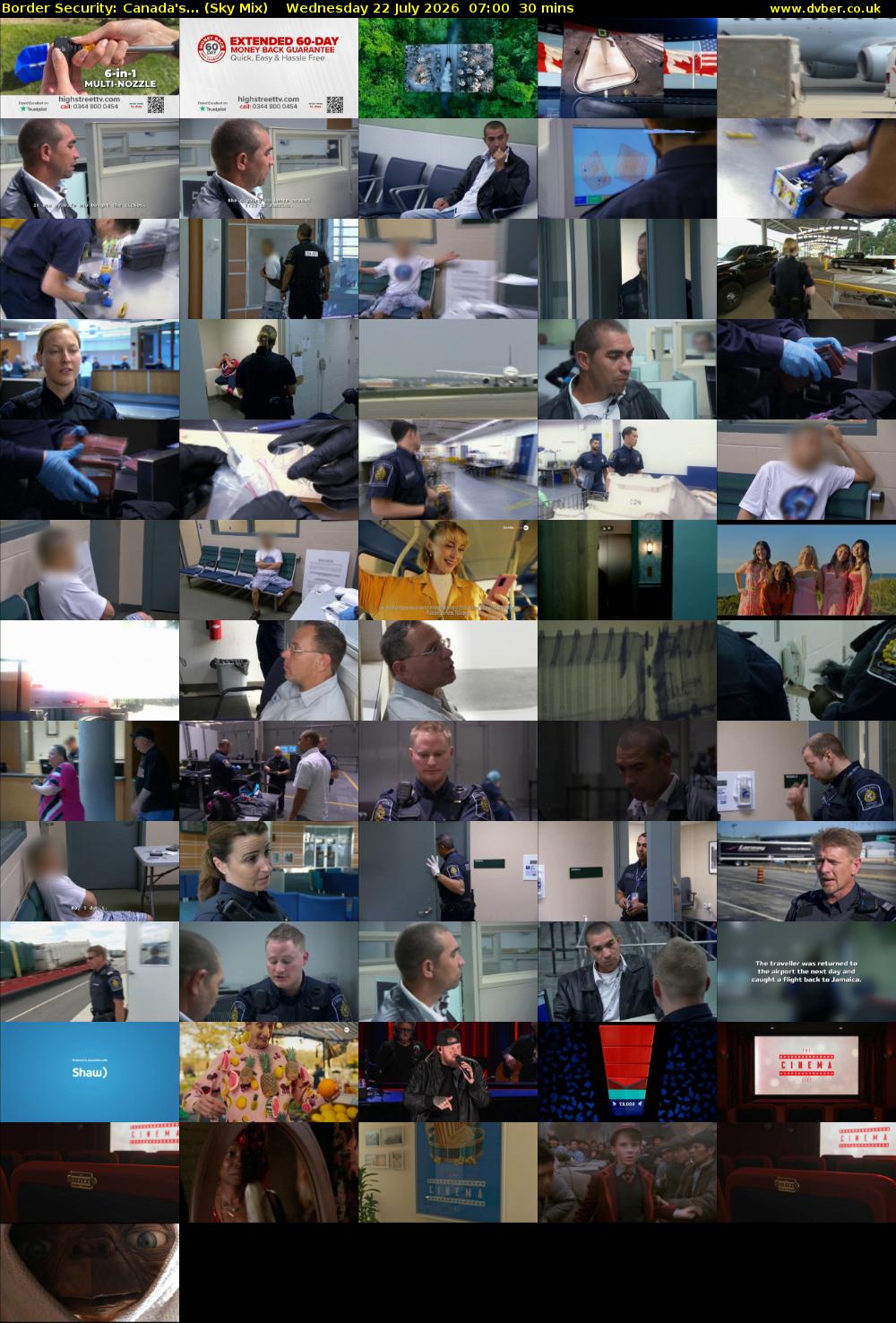 Border Security: Canada's... (Sky Mix) Wednesday 22 July 2026 07:00 - 07:30