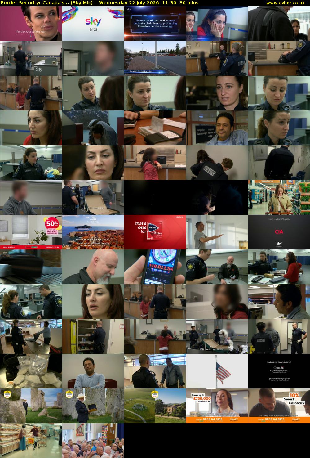 Border Security: Canada's... (Sky Mix) Wednesday 22 July 2026 11:30 - 12:00