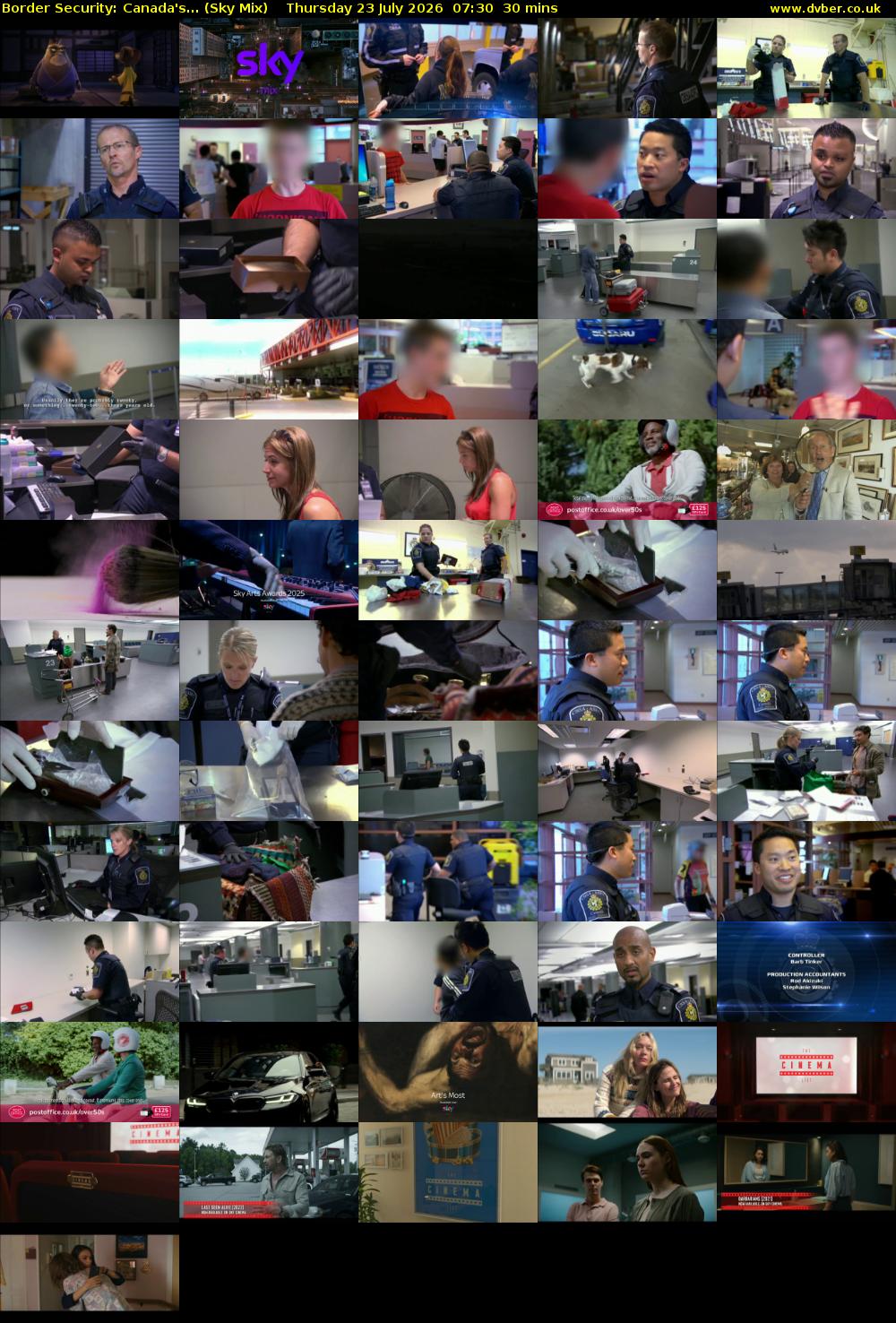 Border Security: Canada's... (Sky Mix) Thursday 23 July 2026 07:30 - 08:00