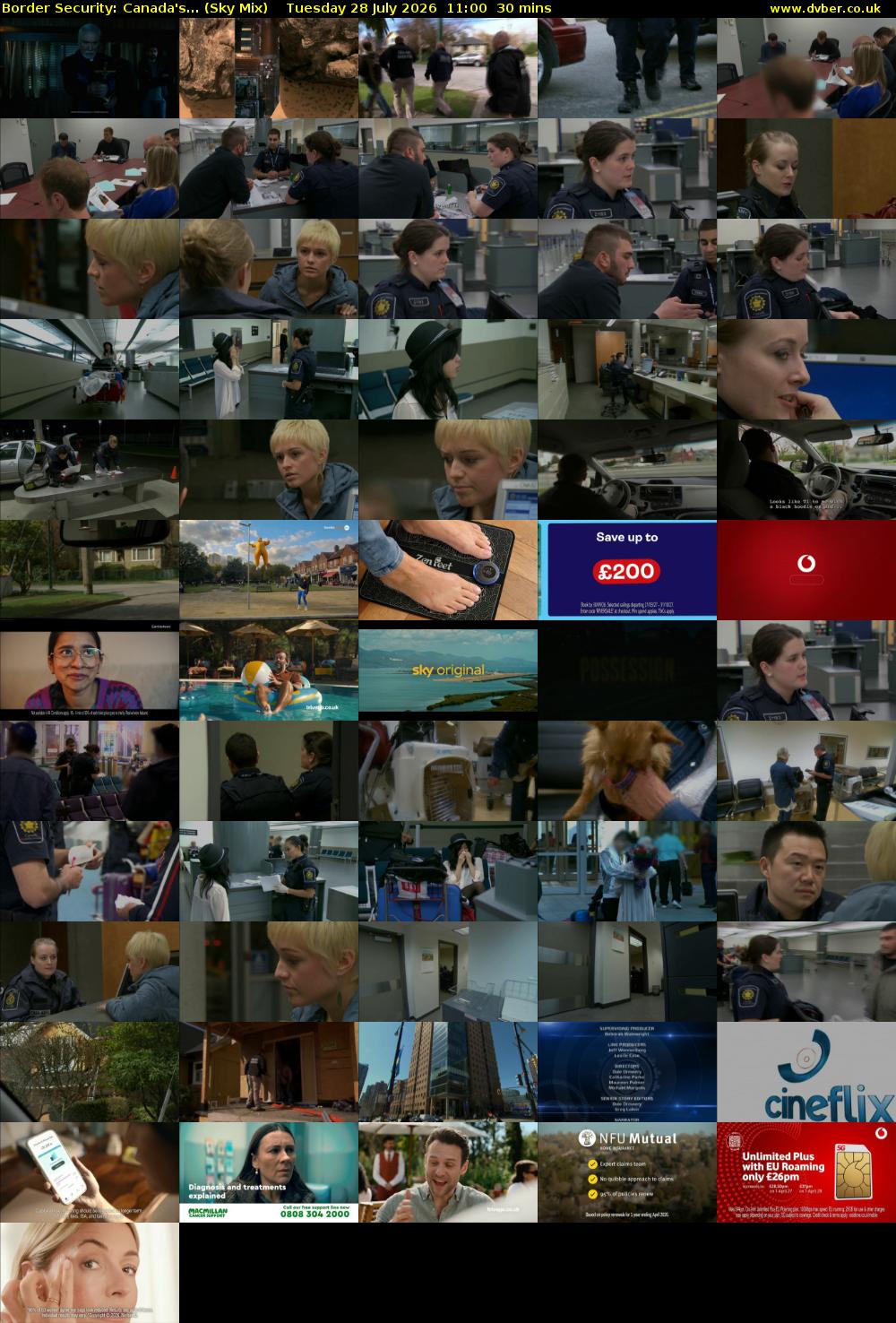 Border Security: Canada's... (Sky Mix) Tuesday 28 July 2026 11:00 - 11:30