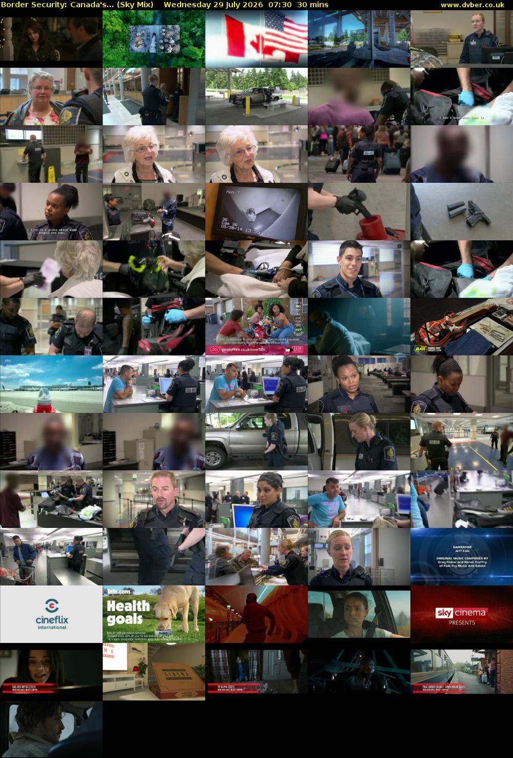 Border Security: Canada's... (Sky Mix) Wednesday 29 July 2026 07:30 - 08:00