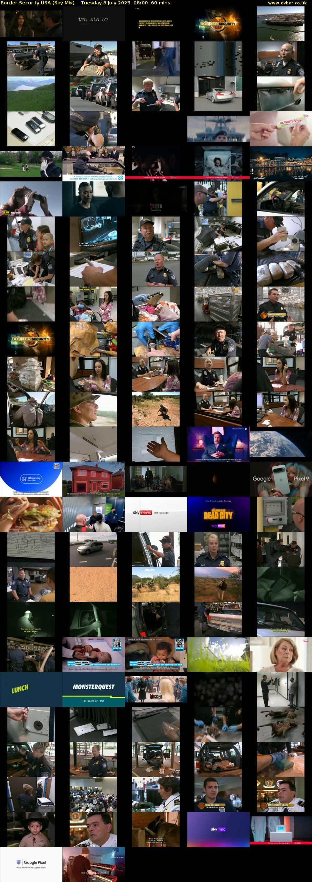 Border Security USA (Sky Mix) Tuesday 8 July 2025 08:00 - 09:00