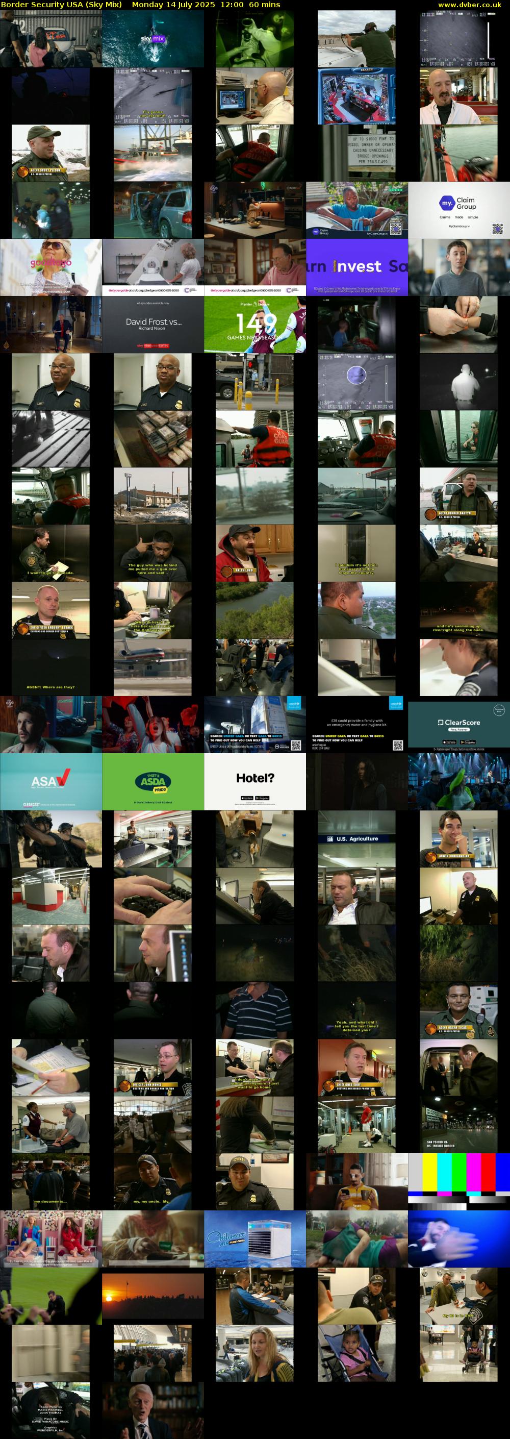 Border Security USA (Sky Mix) Monday 14 July 2025 12:00 - 13:00