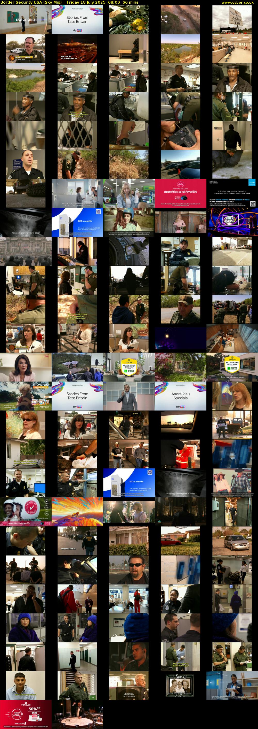 Border Security USA (Sky Mix) Friday 18 July 2025 08:00 - 09:00