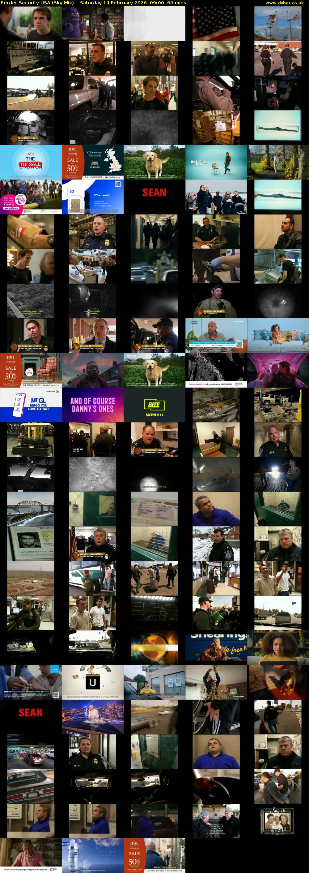 Border Security USA (Sky Mix) Saturday 14 February 2026 09:00 - 10:00