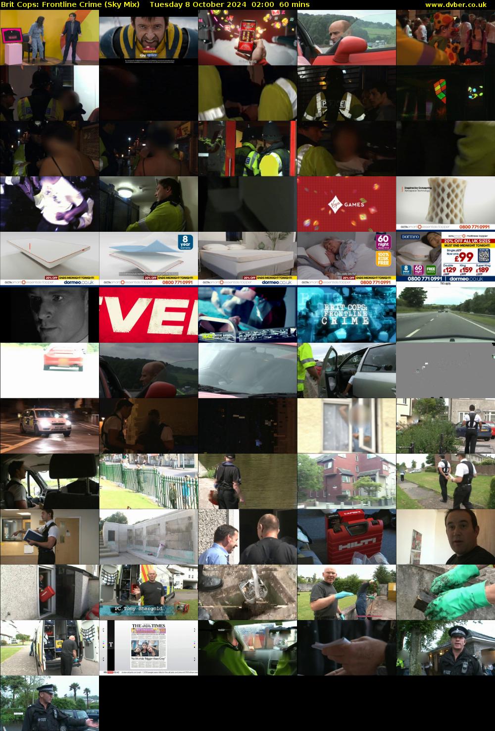 Brit Cops: Frontline Crime (Sky Mix) Tuesday 8 October 2024 02:00 - 03:00