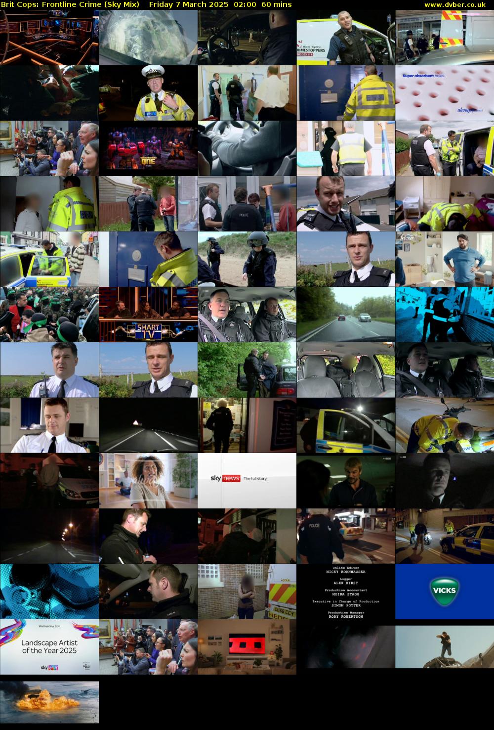 Brit Cops: Frontline Crime (Sky Mix) Friday 7 March 2025 02:00 - 03:00