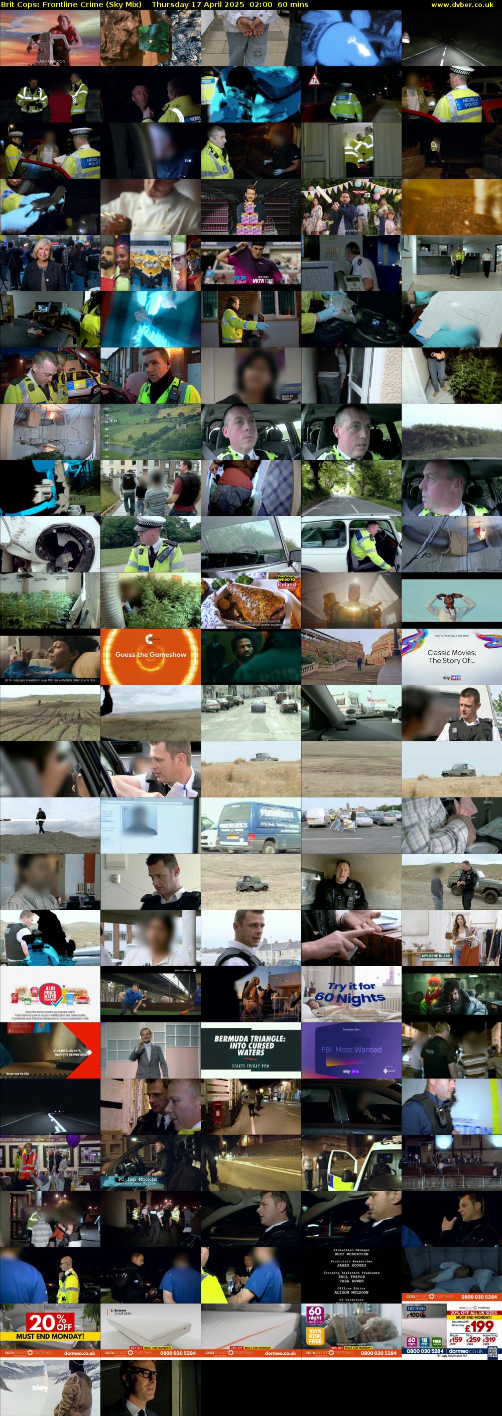 Brit Cops: Frontline Crime (Sky Mix) Thursday 17 April 2025 02:00 - 03:00