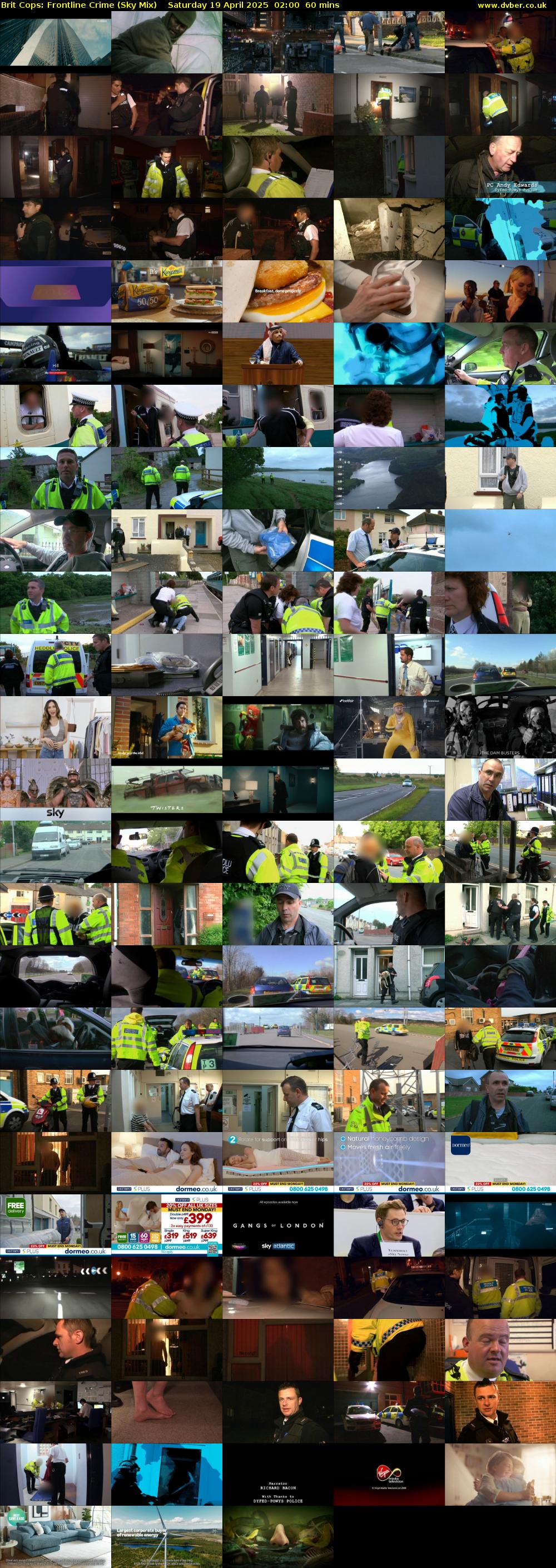 Brit Cops: Frontline Crime (Sky Mix) Saturday 19 April 2025 02:00 - 03:00