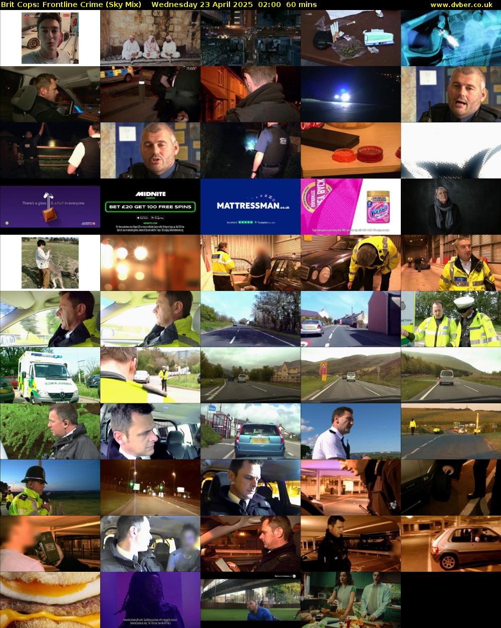 Brit Cops: Frontline Crime (Sky Mix) Wednesday 23 April 2025 02:00 - 03:00