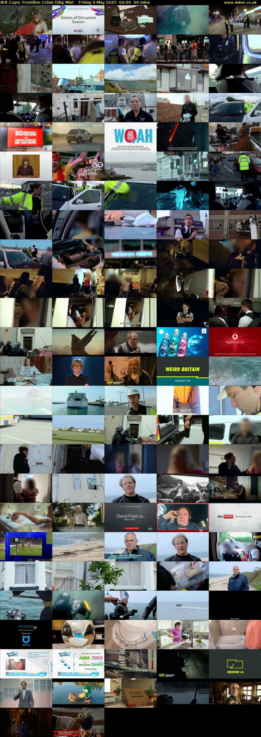 Brit Cops: Frontline Crime (Sky Mix) Friday 9 May 2025 02:00 - 03:00