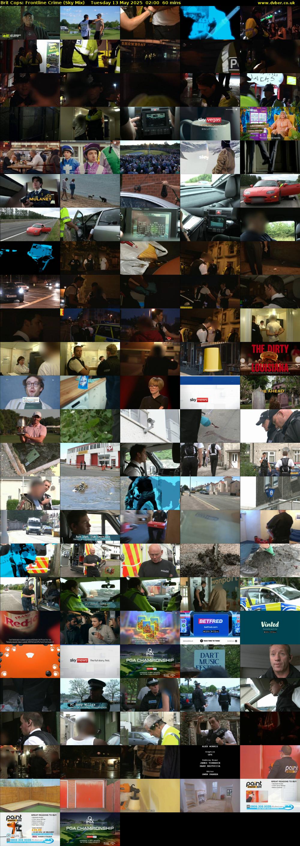 Brit Cops: Frontline Crime (Sky Mix) Tuesday 13 May 2025 02:00 - 03:00