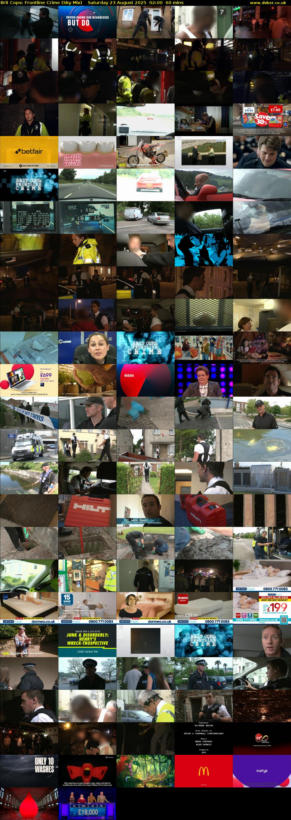 Brit Cops: Frontline Crime (Sky Mix) Saturday 23 August 2025 02:00 - 03:00