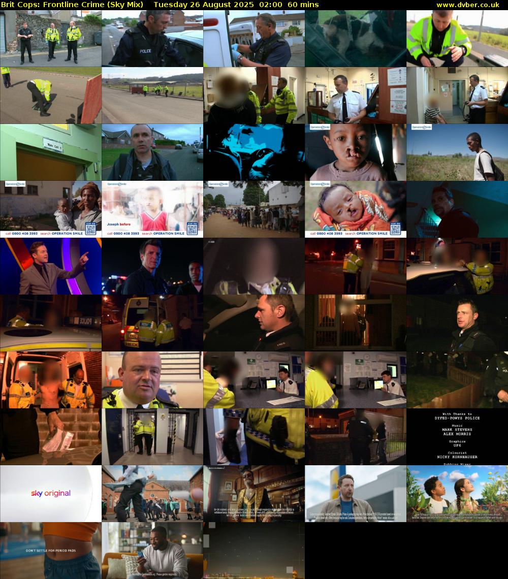 Brit Cops: Frontline Crime (Sky Mix) Tuesday 26 August 2025 02:00 - 03:00