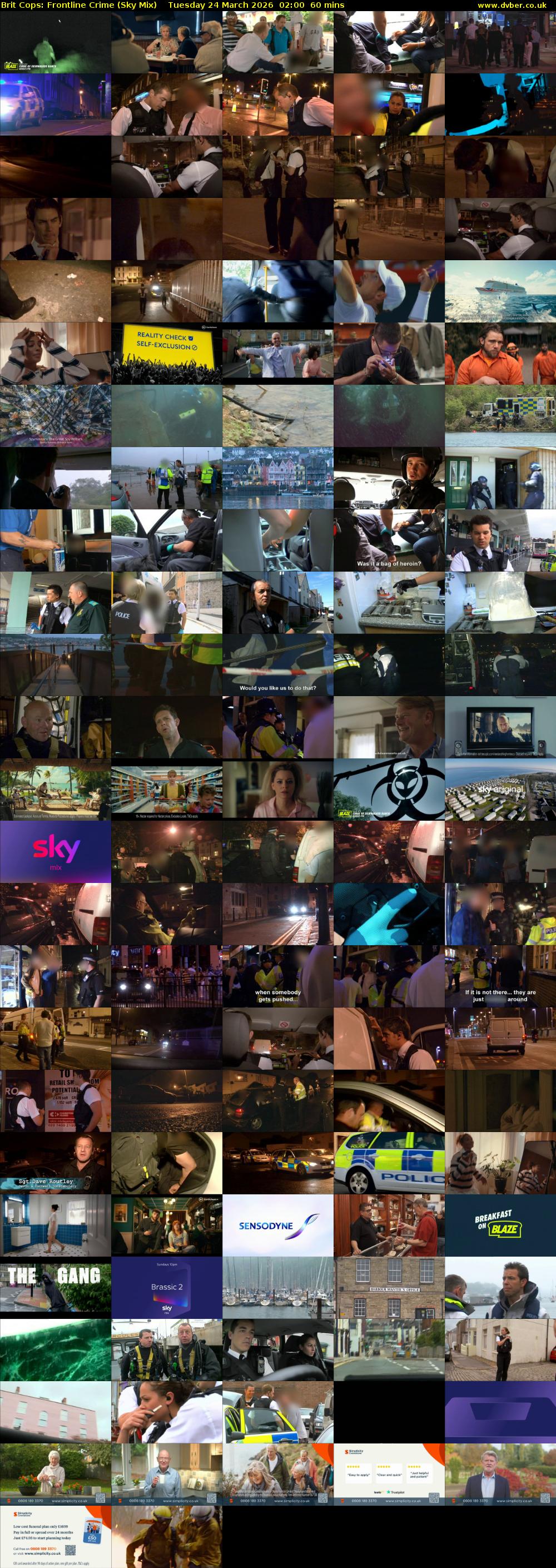 Brit Cops: Frontline Crime (Sky Mix) Tuesday 24 March 2026 02:00 - 03:00