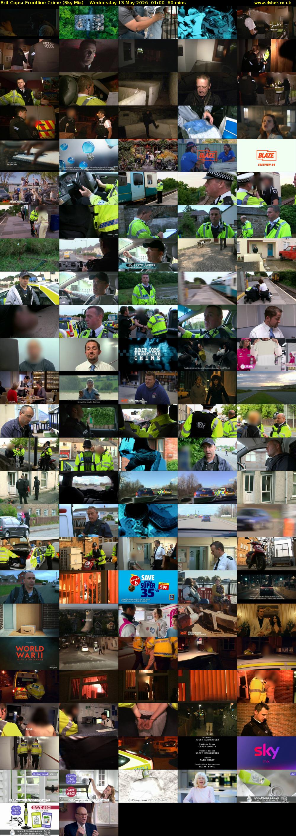Brit Cops: Frontline Crime (Sky Mix) Wednesday 13 May 2026 01:00 - 02:00