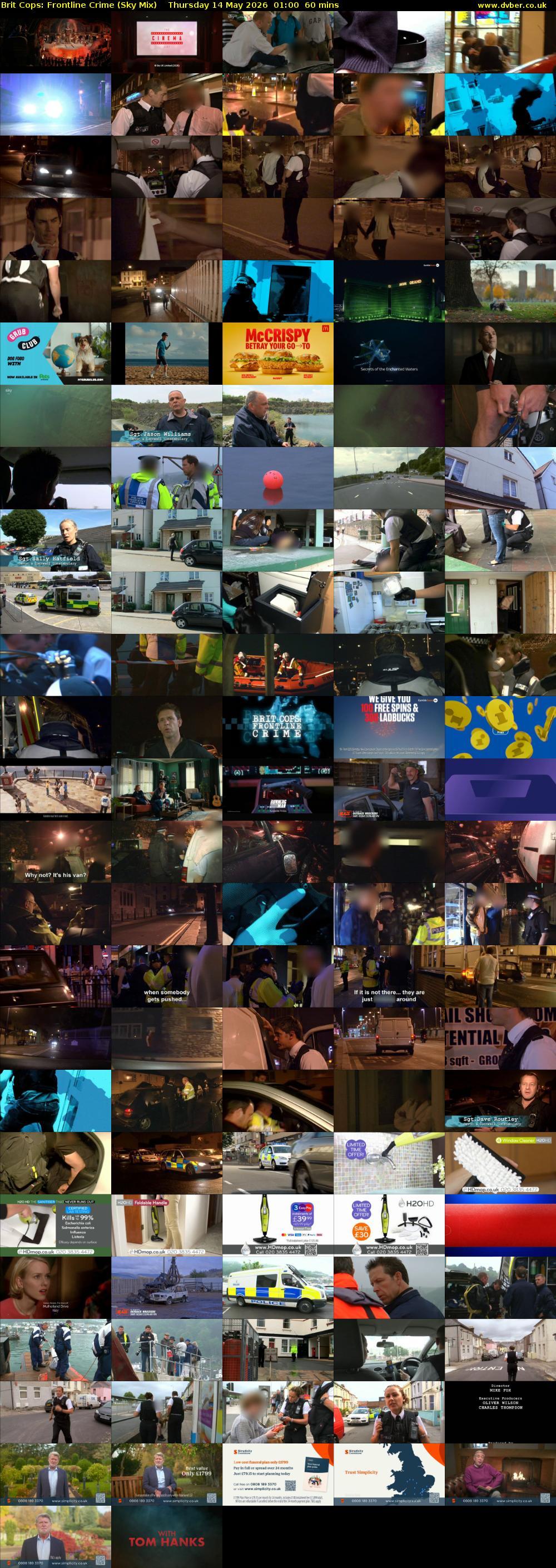 Brit Cops: Frontline Crime (Sky Mix) Thursday 14 May 2026 01:00 - 02:00