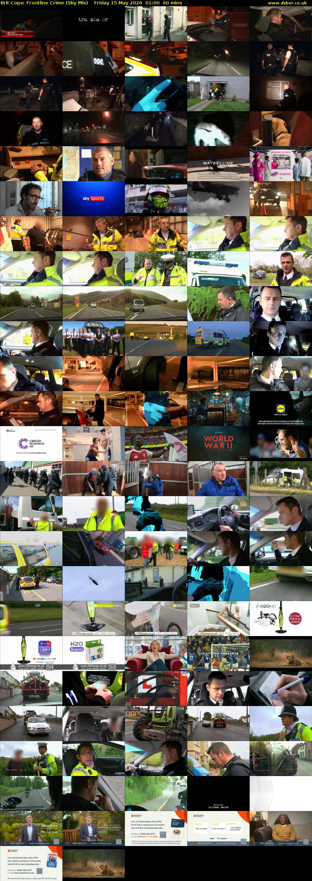 Brit Cops: Frontline Crime (Sky Mix) Friday 15 May 2026 01:00 - 02:00