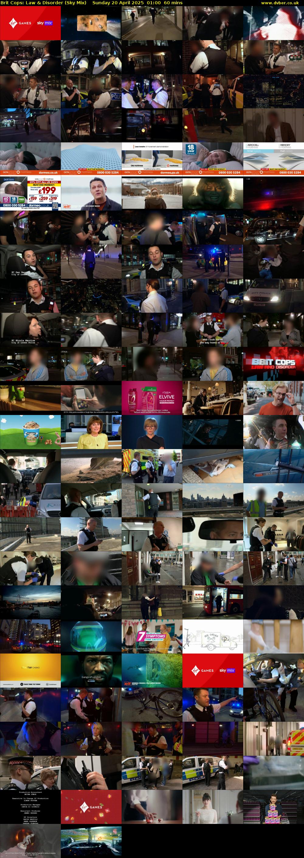 Brit Cops: Law & Disorder (Sky Mix) Sunday 20 April 2025 01:00 - 02:00
