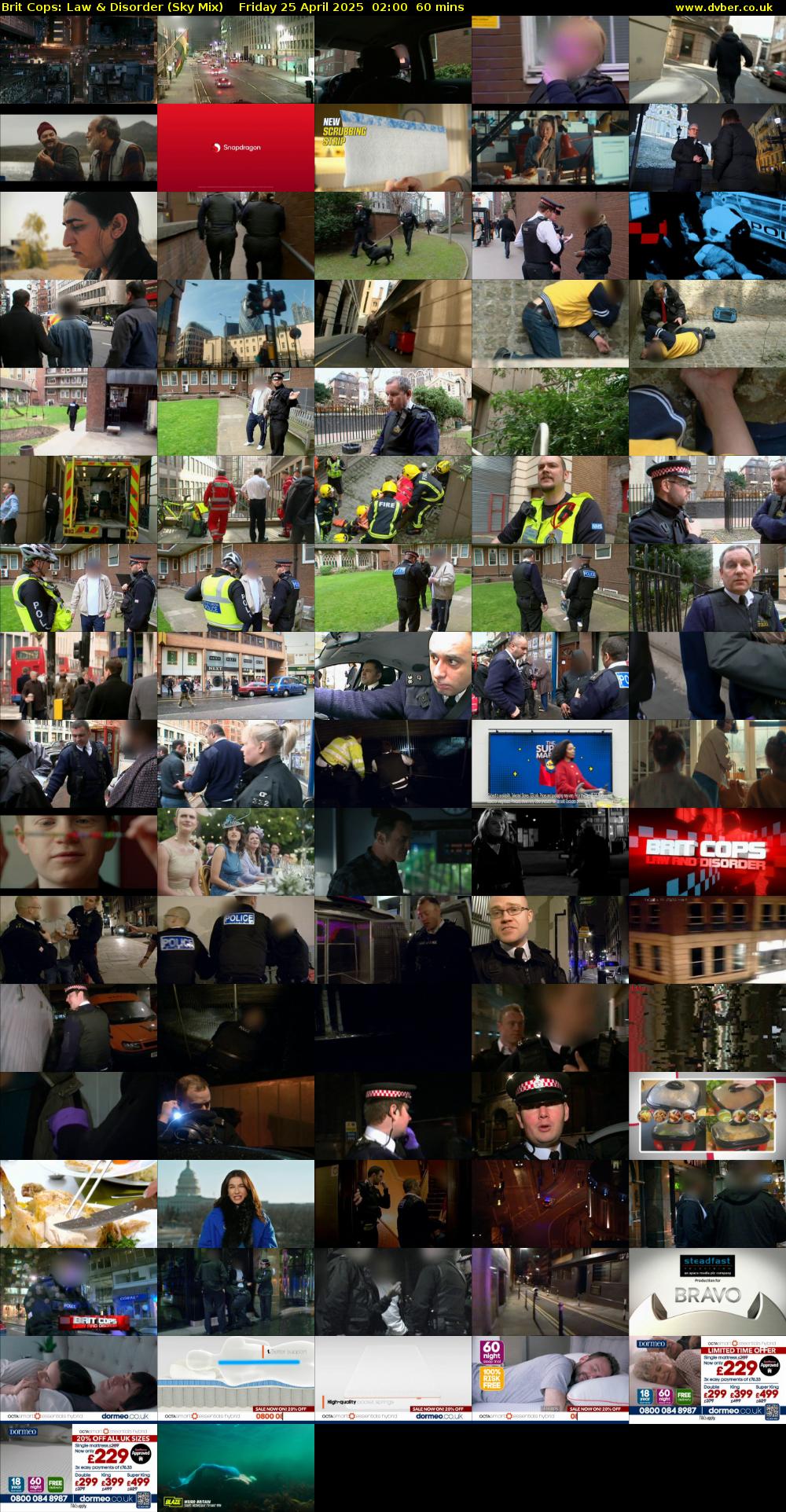Brit Cops: Law & Disorder (Sky Mix) Friday 25 April 2025 02:00 - 03:00