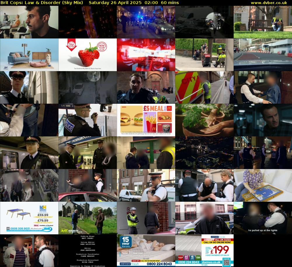Brit Cops: Law & Disorder (Sky Mix) Saturday 26 April 2025 02:00 - 03:00