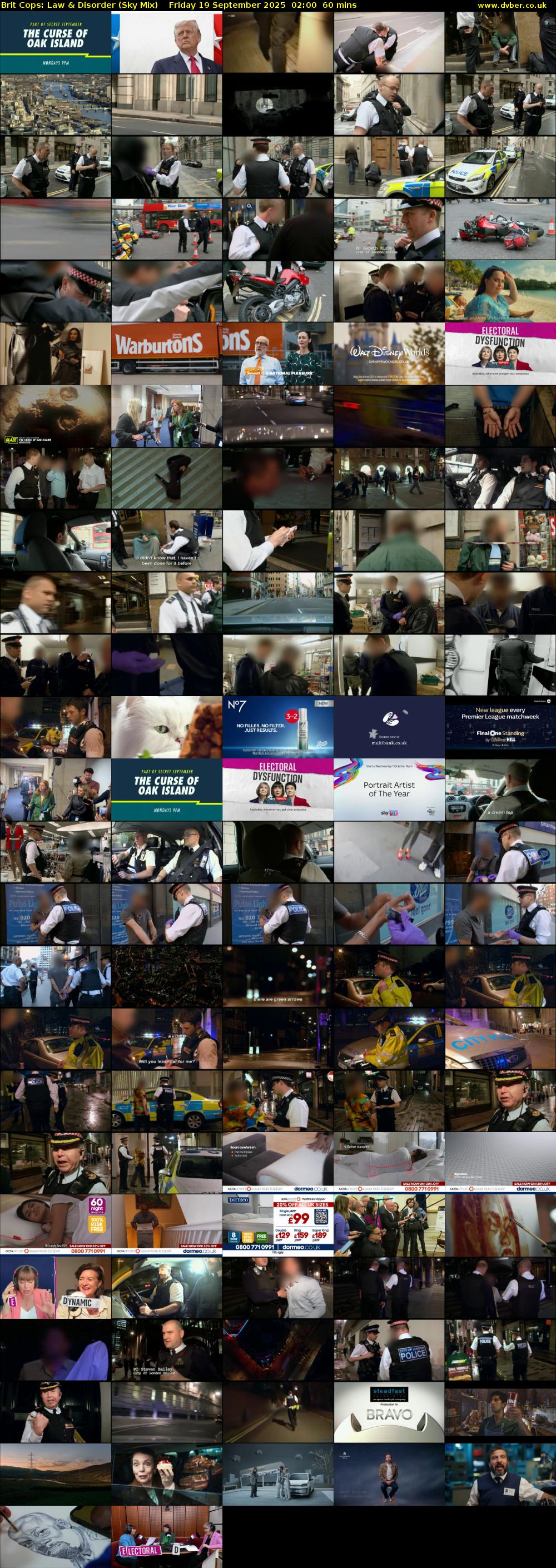 Brit Cops: Law & Disorder (Sky Mix) Friday 19 September 2025 02:00 - 03:00