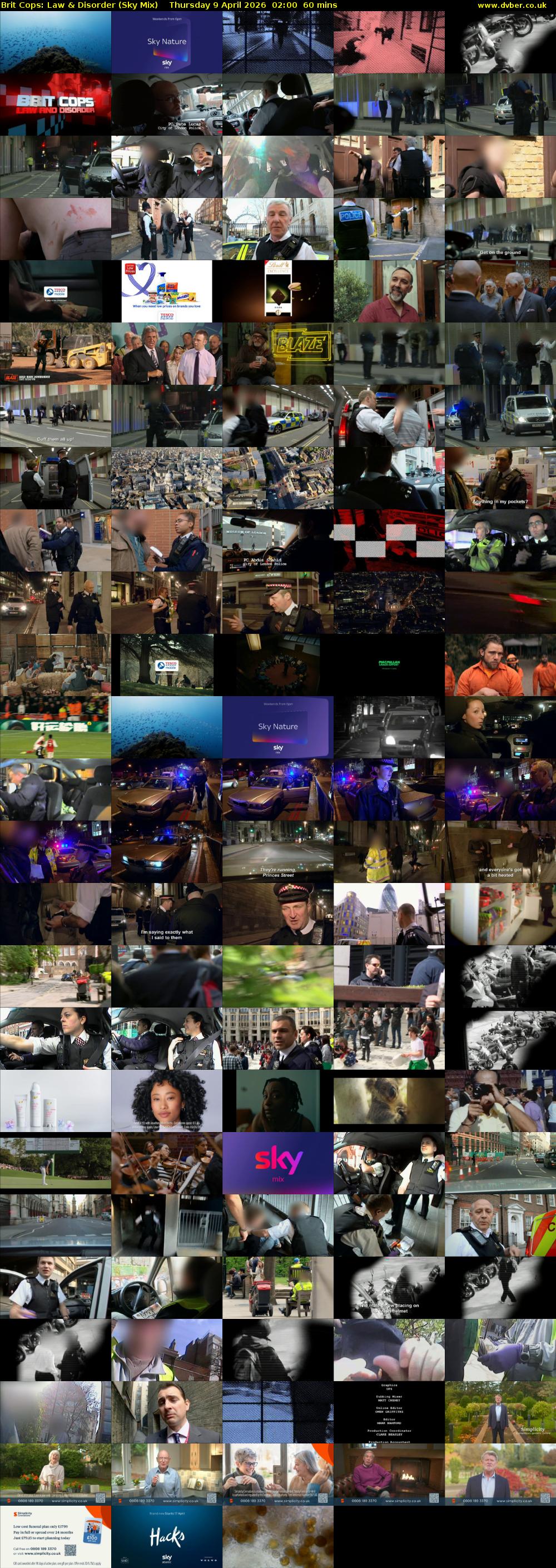Brit Cops: Law & Disorder (Sky Mix) Thursday 9 April 2026 02:00 - 03:00