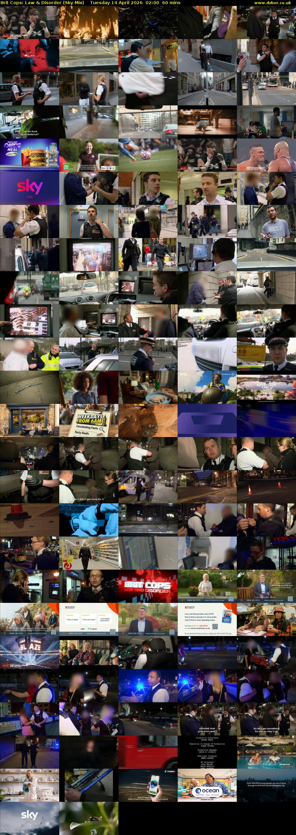 Brit Cops: Law & Disorder (Sky Mix) Tuesday 14 April 2026 02:00 - 03:00
