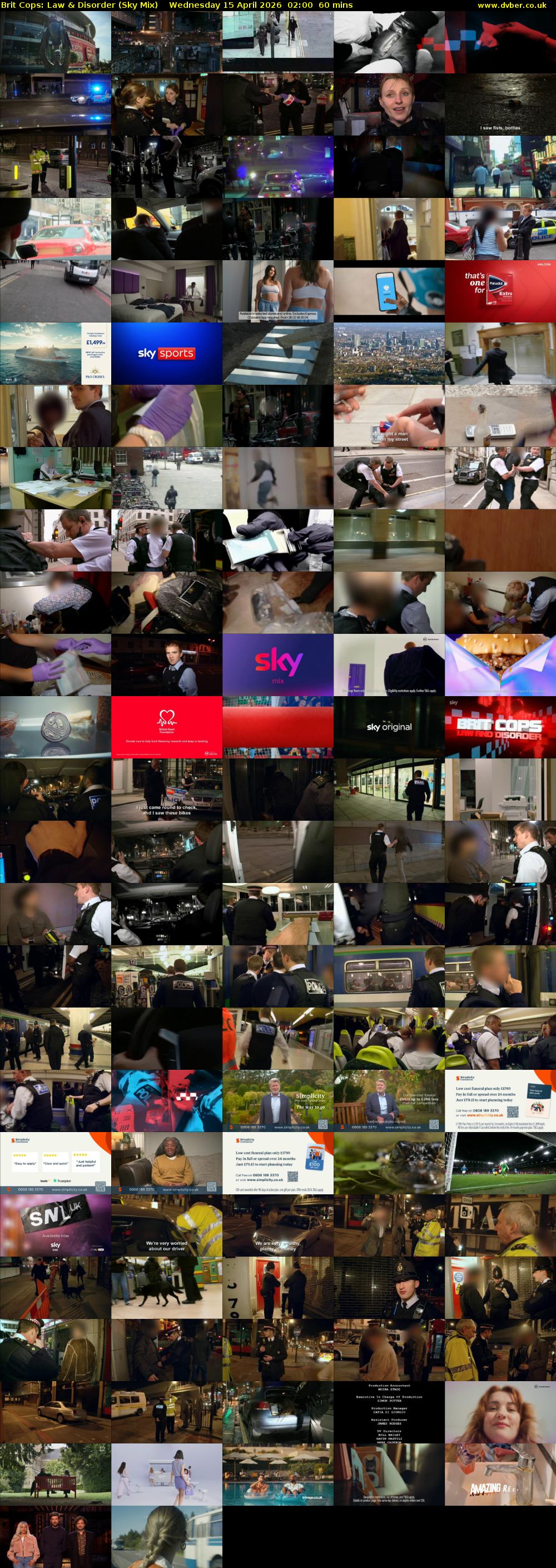 Brit Cops: Law & Disorder (Sky Mix) Wednesday 15 April 2026 02:00 - 03:00