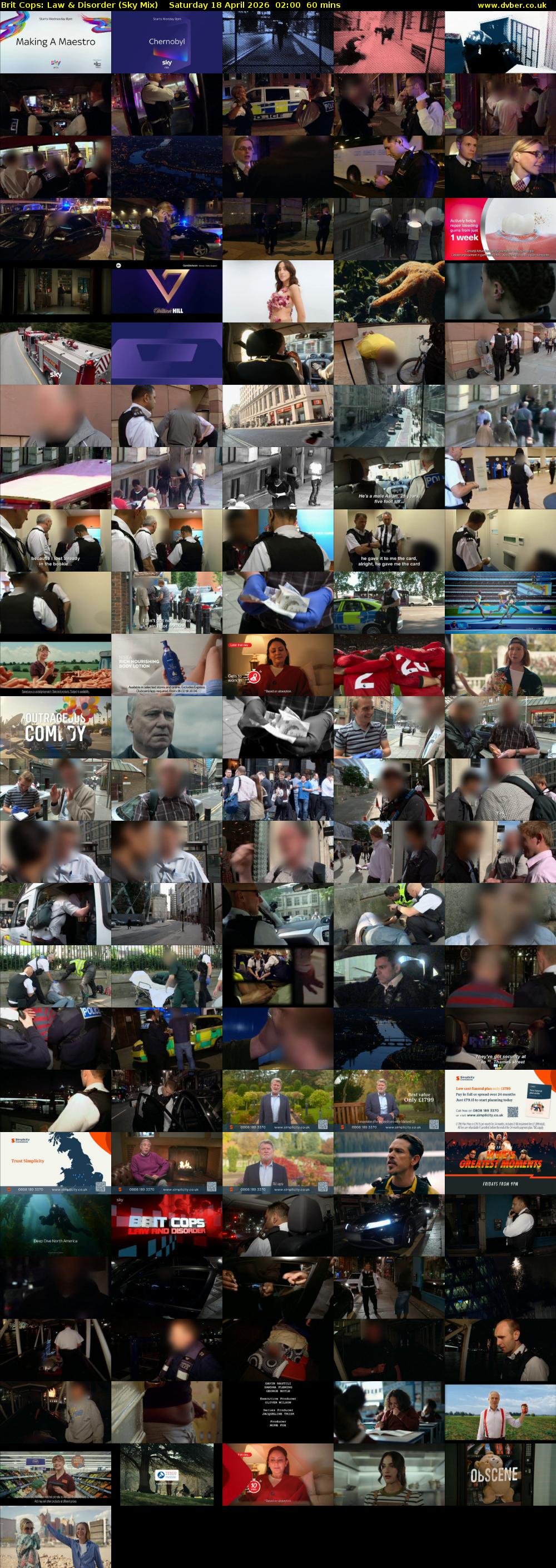 Brit Cops: Law & Disorder (Sky Mix) Saturday 18 April 2026 02:00 - 03:00