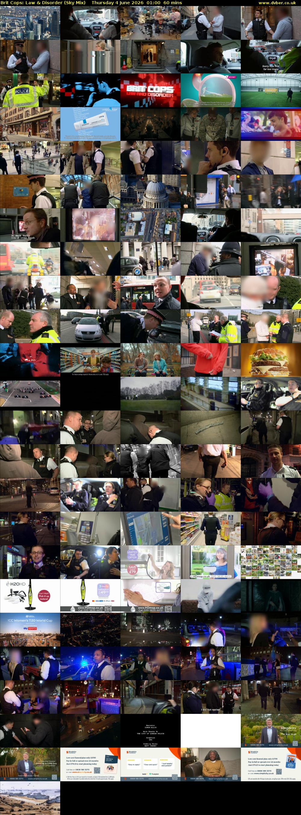 Brit Cops: Law & Disorder (Sky Mix) Thursday 4 June 2026 01:00 - 02:00