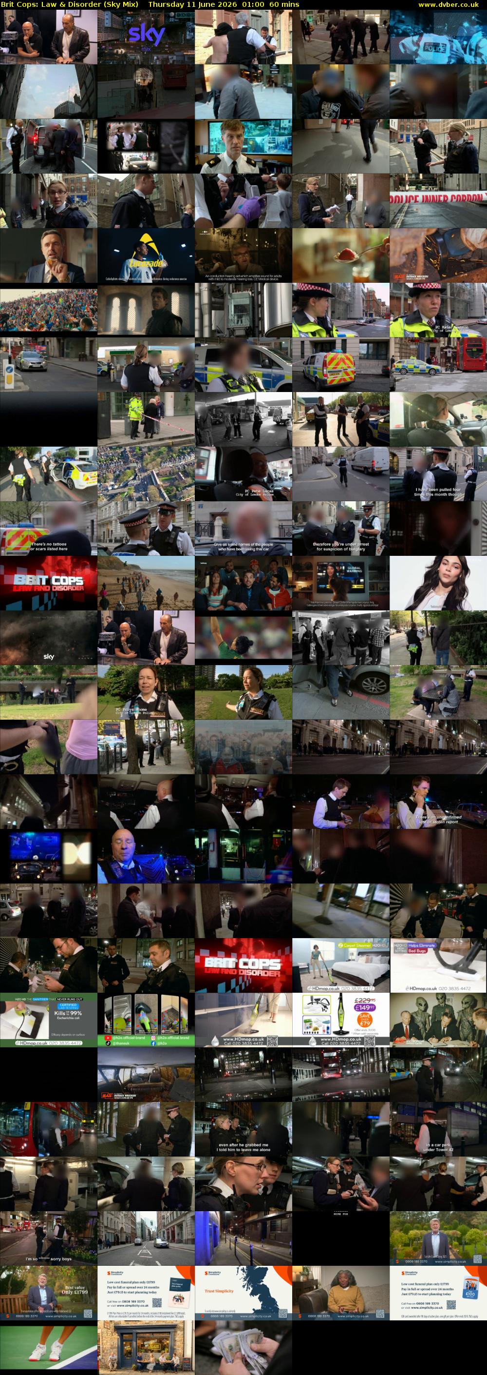 Brit Cops: Law & Disorder (Sky Mix) Thursday 11 June 2026 01:00 - 02:00