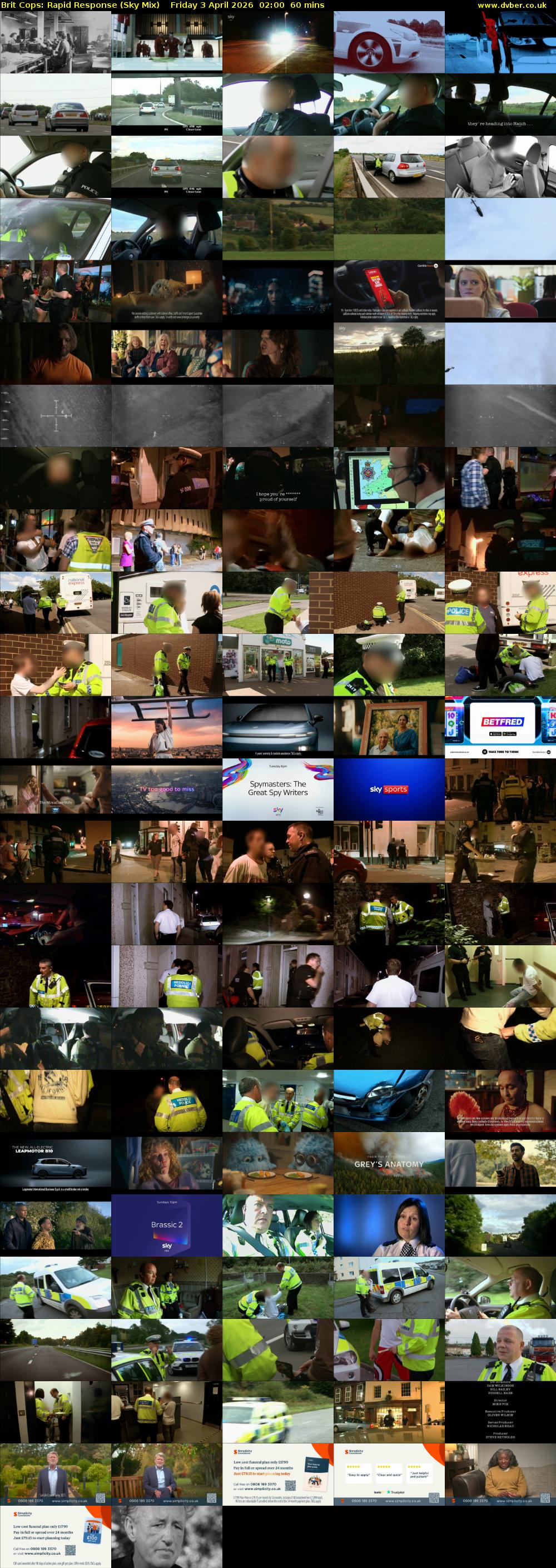 Brit Cops: Rapid Response (Sky Mix) Friday 3 April 2026 02:00 - 03:00