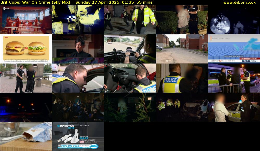 Brit Cops: War On Crime (Sky Mix) Sunday 27 April 2025 01:35 - 02:30
