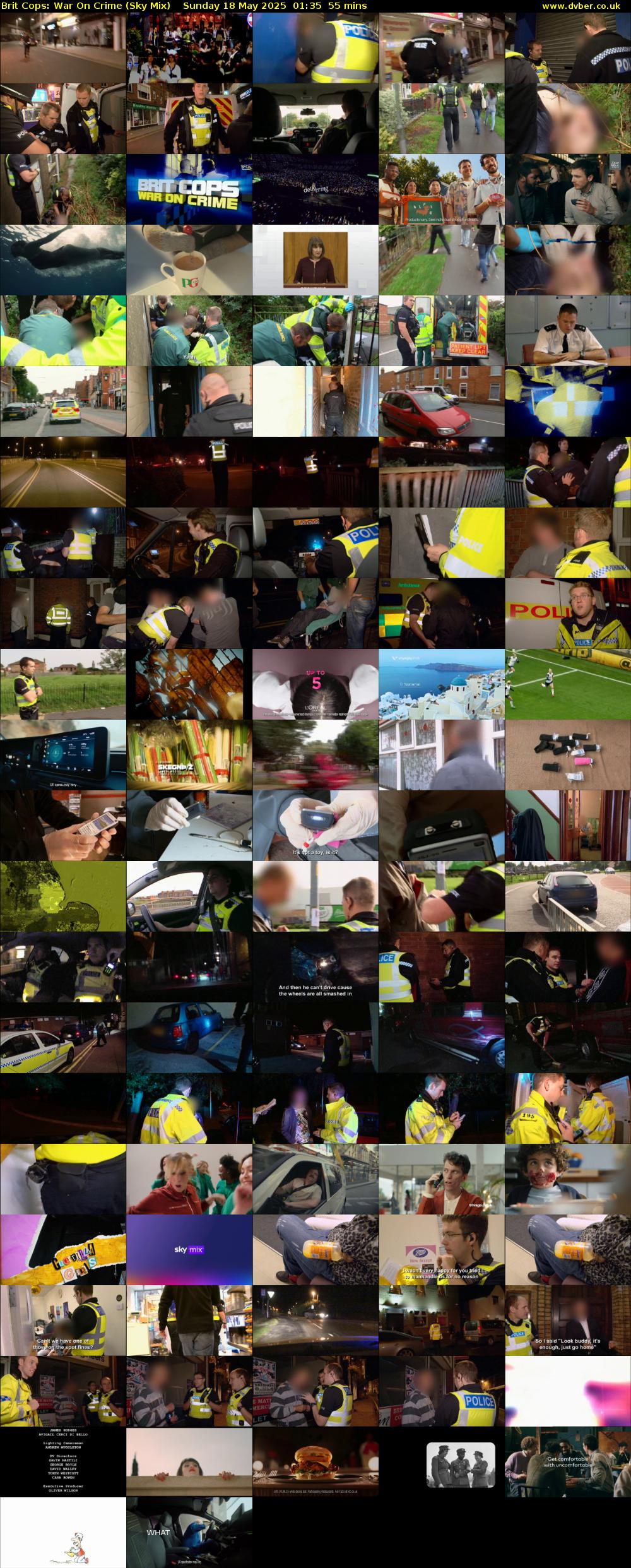 Brit Cops: War On Crime (Sky Mix) Sunday 18 May 2025 01:35 - 02:30