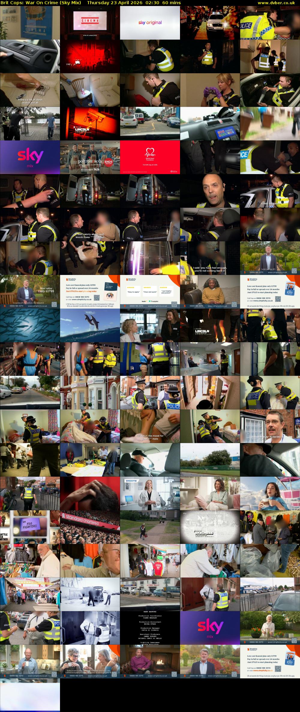 Brit Cops: War On Crime (Sky Mix) Thursday 23 April 2026 02:30 - 03:30