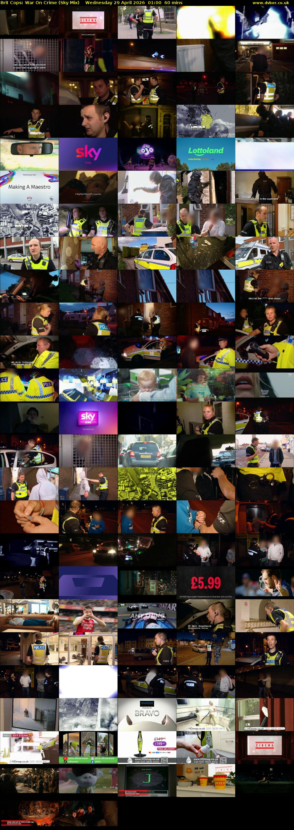 Brit Cops: War On Crime (Sky Mix) Wednesday 29 April 2026 01:00 - 02:00