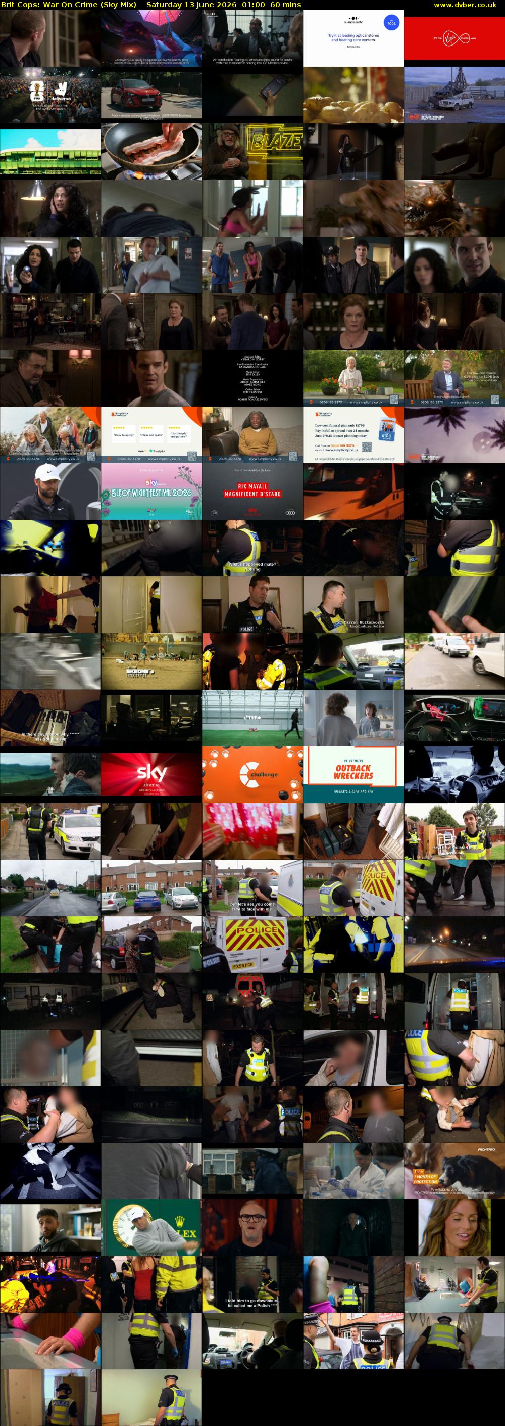 Brit Cops: War On Crime (Sky Mix) Saturday 13 June 2026 01:00 - 02:00