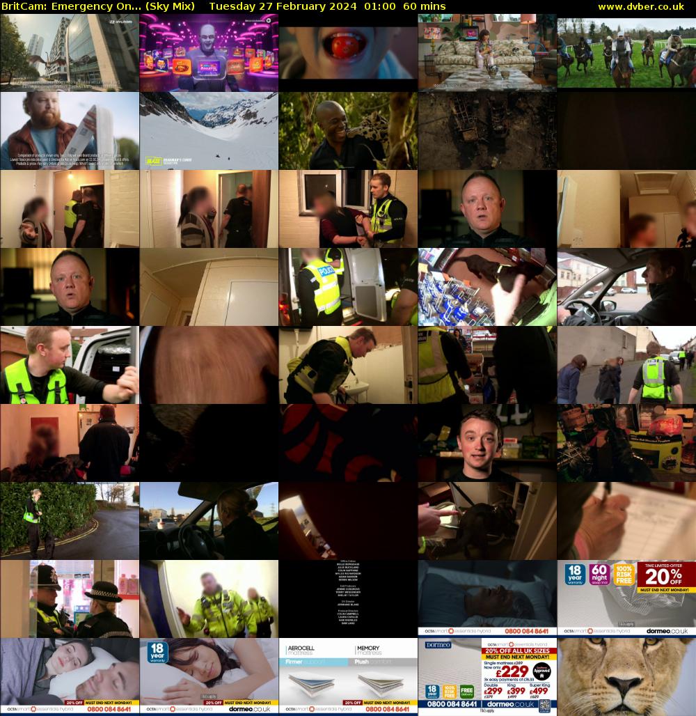 BritCam: Emergency On... (Sky Mix) Tuesday 27 February 2024 01:00 - 02:00